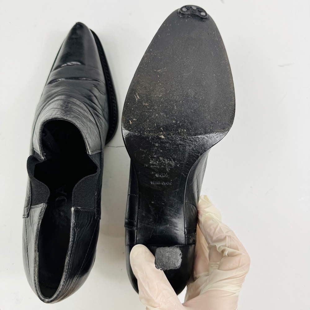 Prada leather kitten heels pump Y2K - Picture 10 of 11